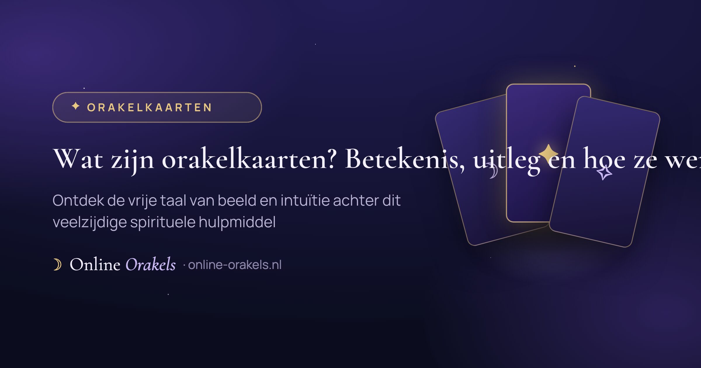 Wat zijn orakelkaarten? Betekenis, uitleg en hoe ze werken