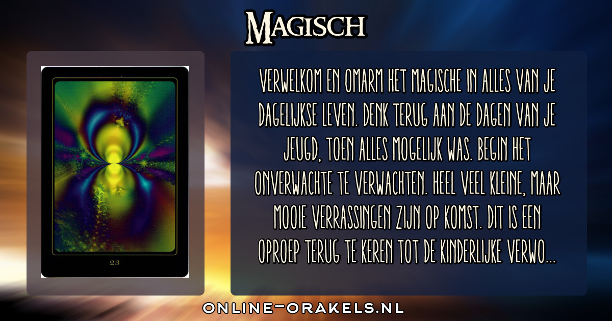 Magisch De weg van de ziel orakelkaarten Online Orakels