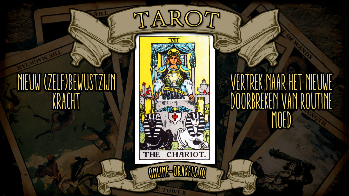 Tarotkaart De Zegewagen Tarot Online Orakels
